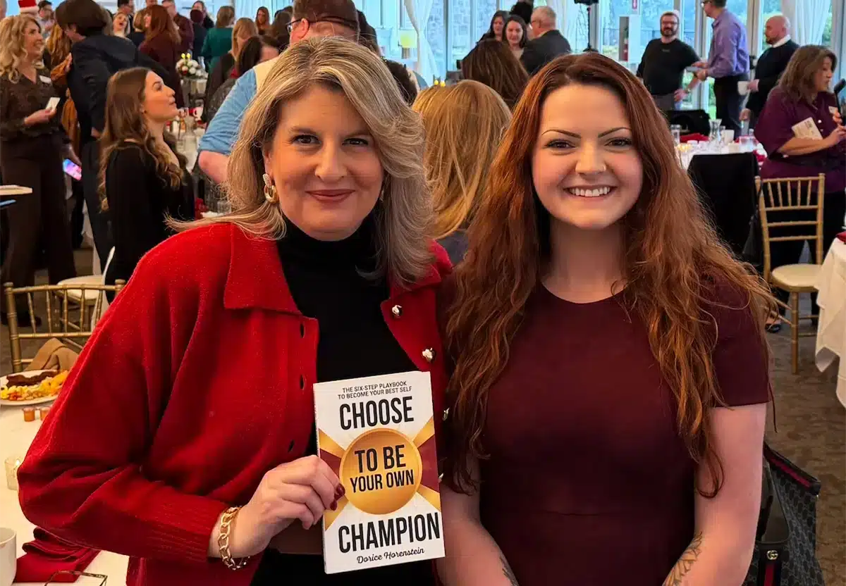 Pictured: Haylee Ergenekan on left with associate Bailey Hanan
