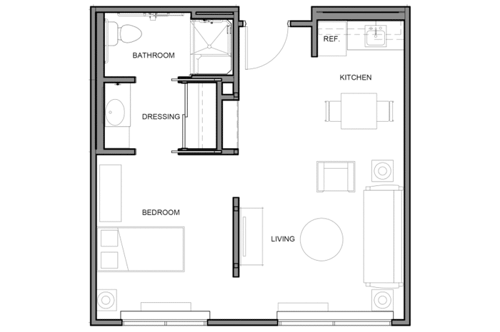 MC - 1 Bed